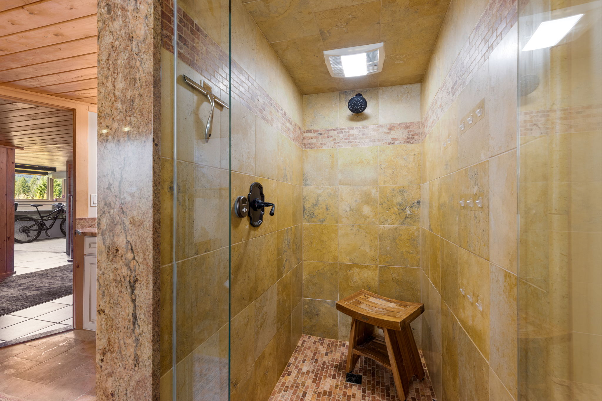 Lower Level Bathroom + Steam Shower