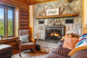 Main Floor Living Area + Fireplace
