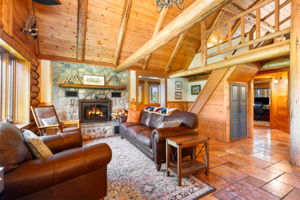 Main Floor Living Area + Fireplace