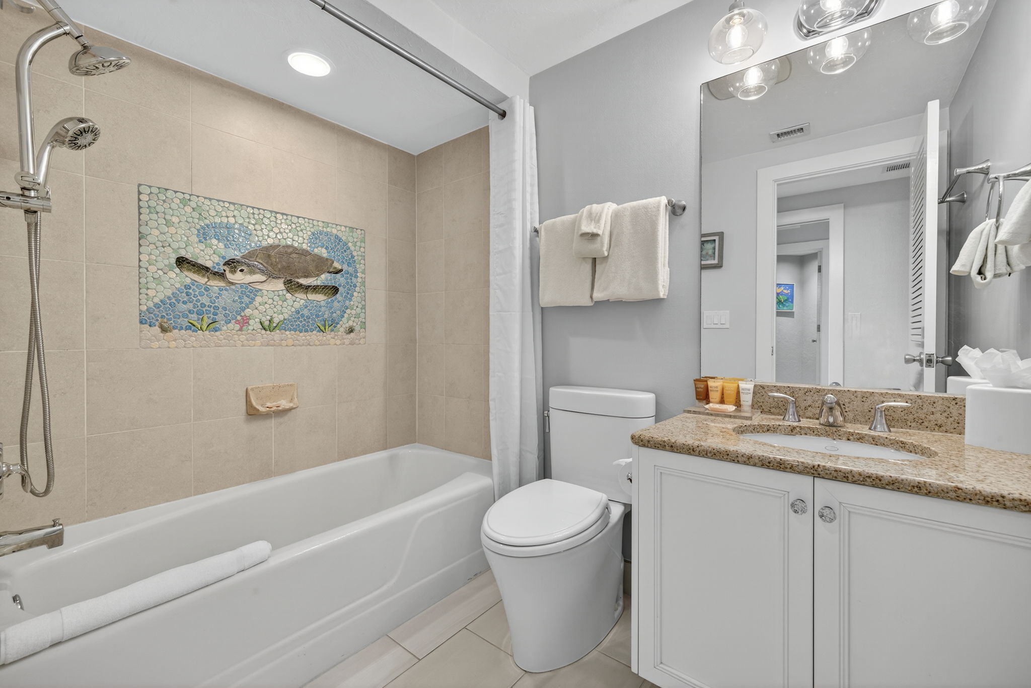 make copy and zoom in on turtle mosaic for second photo