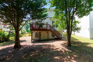 Recently stained & repaired deck!