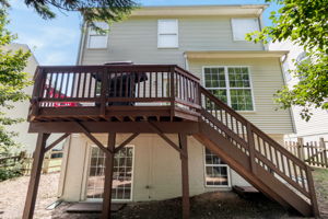 Recently stained & repaired deck!