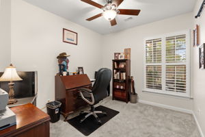 Bedroom used as an office