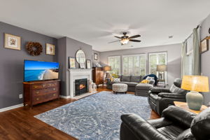 Living Room with Gas Fireplace