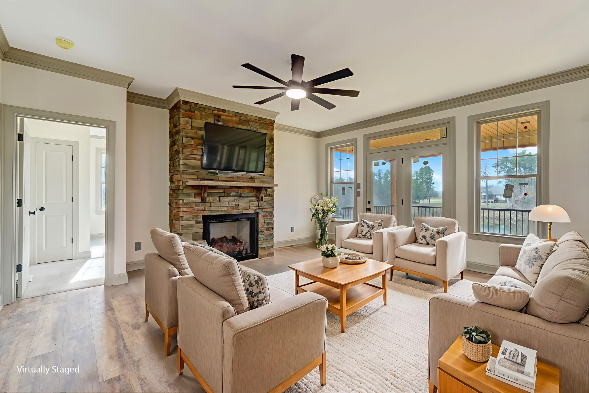 Living Room Virtually Staged