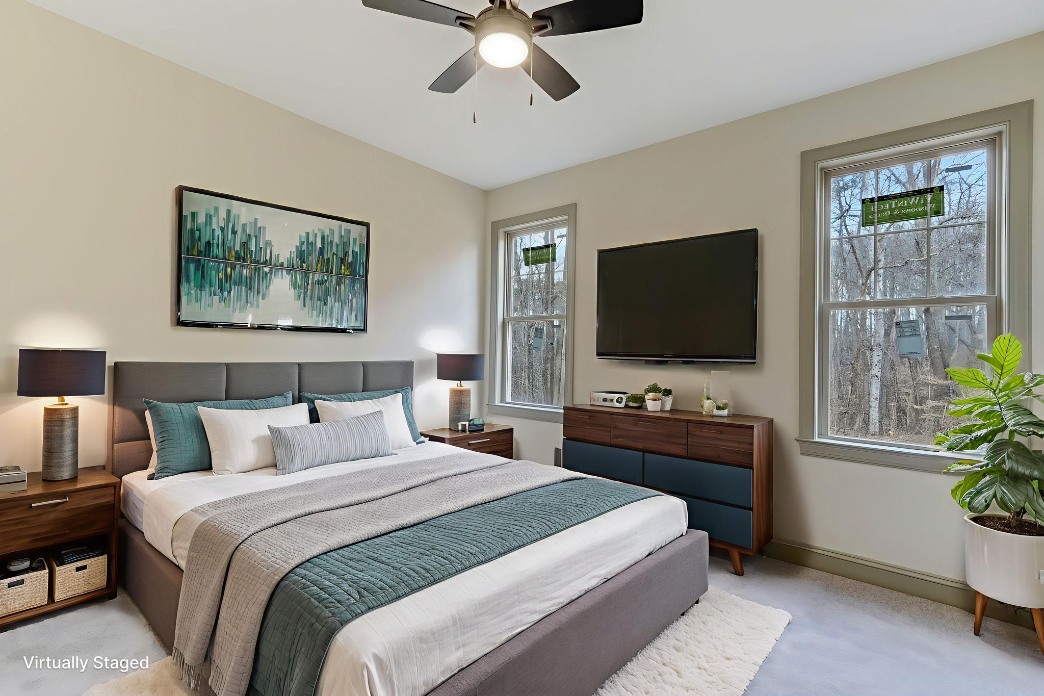 Bedroom 2 Virtually Staged