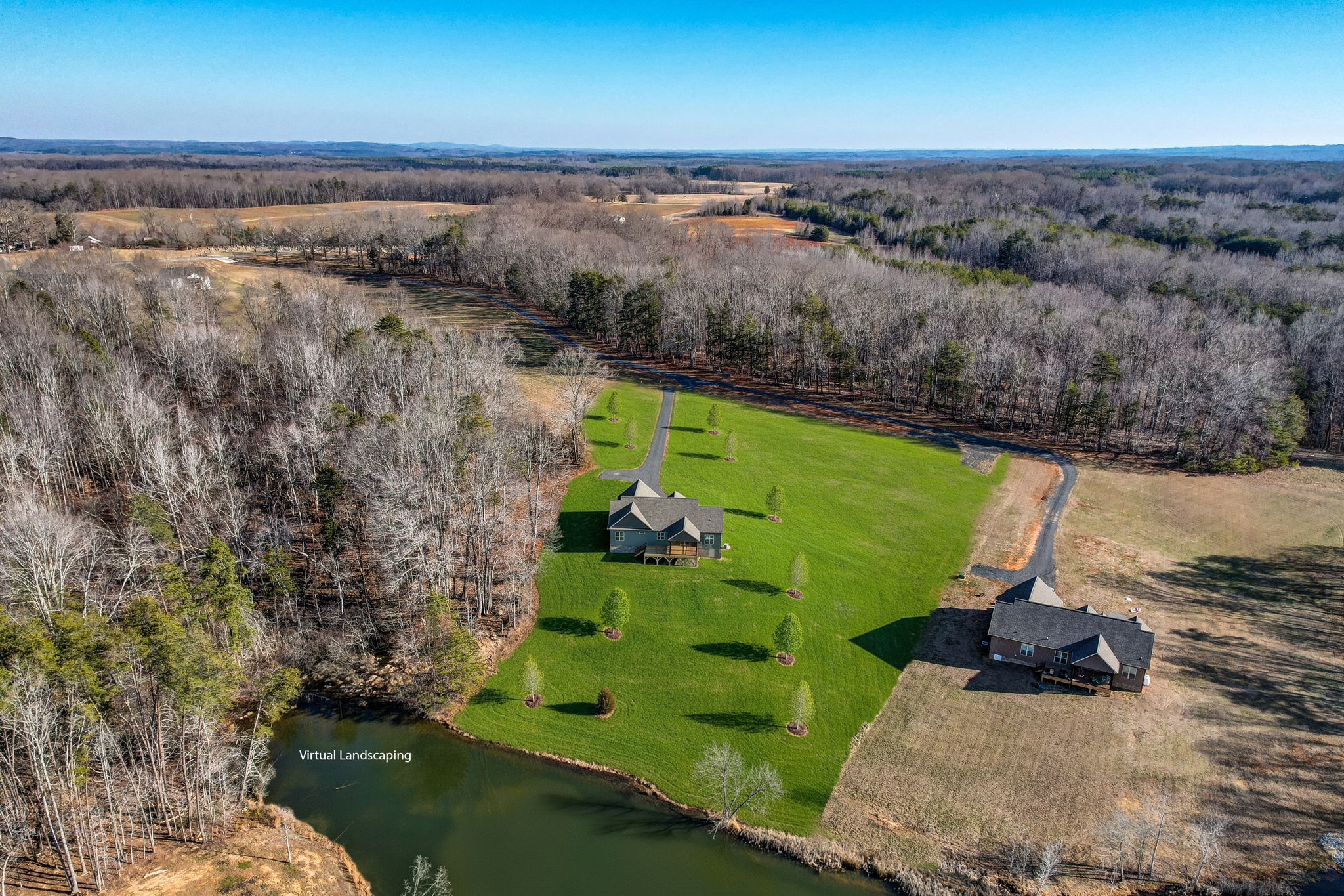 Back Yard Virtually Staged