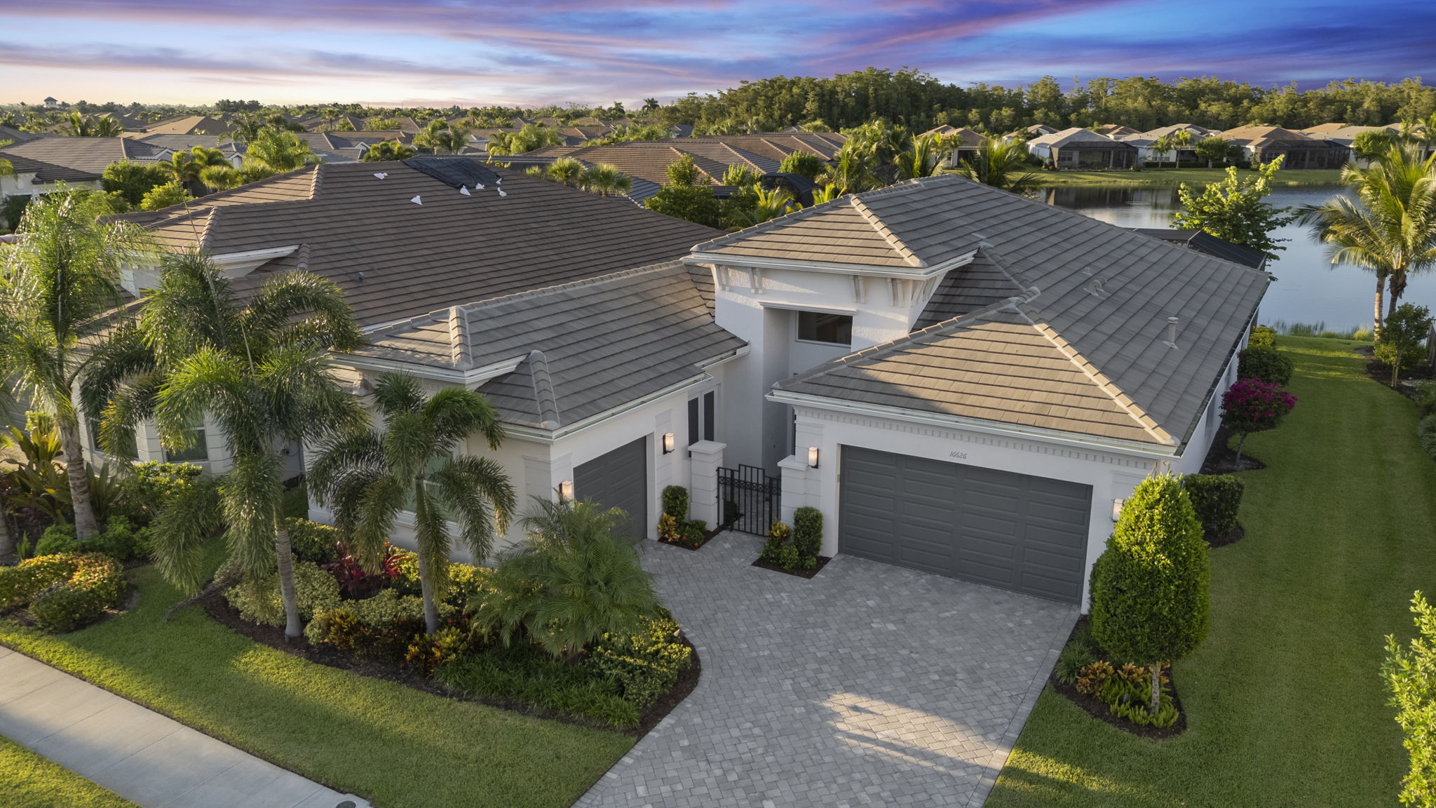 Aerial Front Exterior