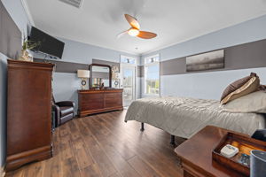 Primary Bedroom with Access to Back Porch/Hot Tub