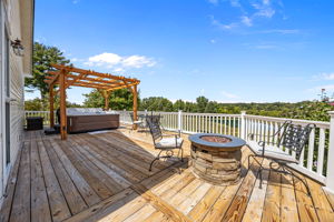 Exit from Primary Bedroom to Back Porch/Fire Pit/Pergola/Hot Tub