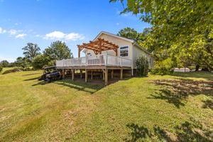Reinforced Deck with Pergola and Hot Tub