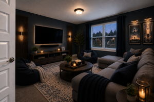 Virtually Staged!! 4th bedroom as a media room
