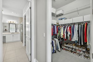 HER walk-in closet...