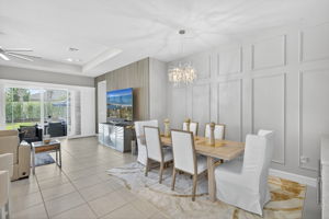 Entertaining will be a breeze here with this open dining area into kitchen and great room!