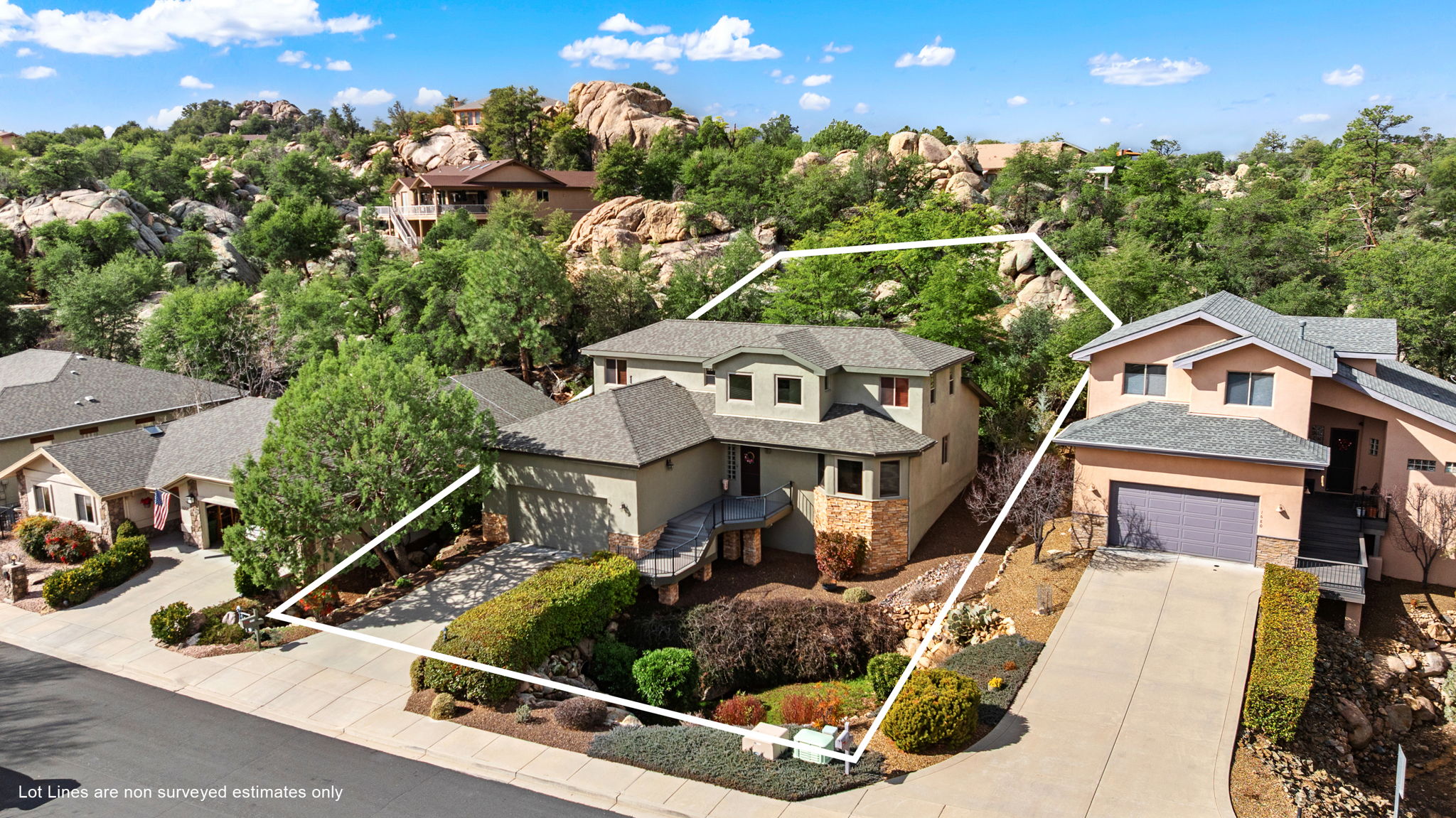 Aerial Front (1) Lot Lines