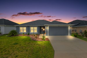 Twilight Front Elevation