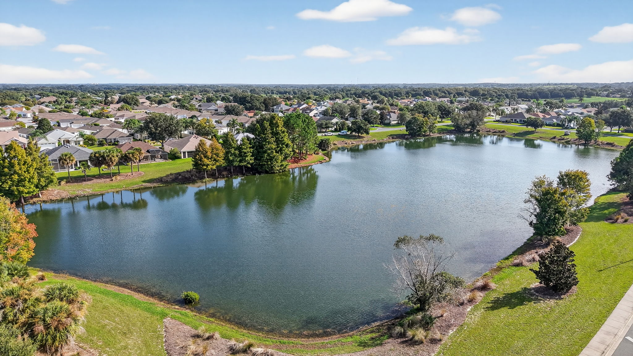 Aerial of Rear Water View