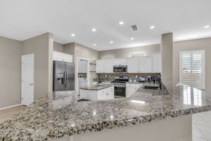 Granite Breakfast Counter Galore