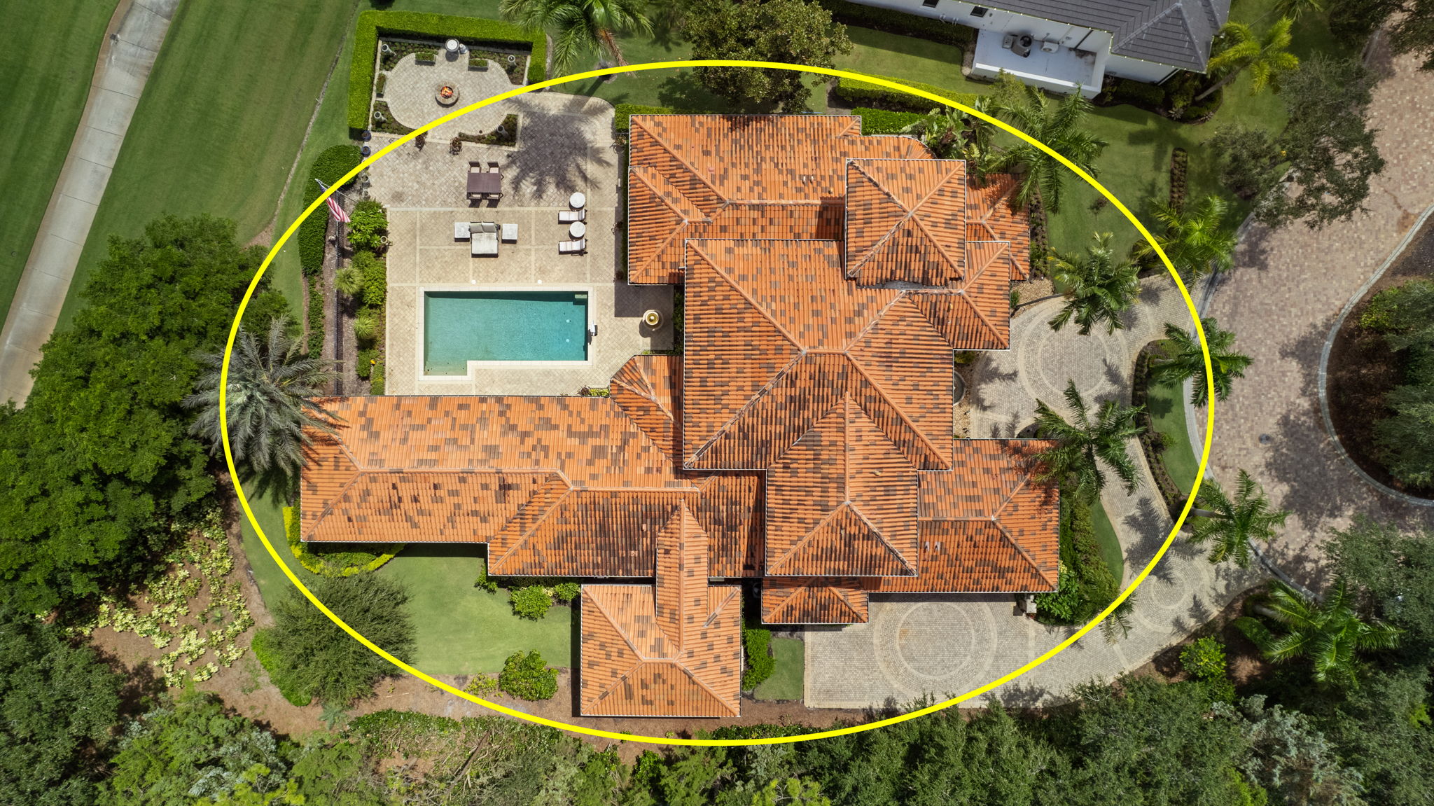 Aerial Overview -Circle