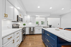 Kitchen island view-Logan