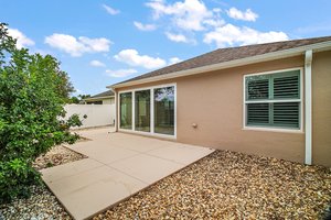 Rear Elevation with Rear Patio
