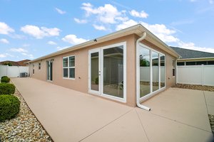 Rear Elevation with Side Patio