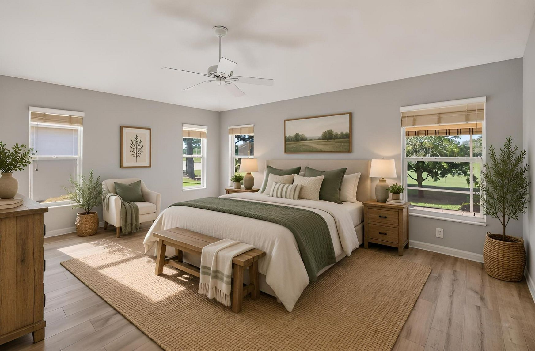 Primary Bedroom-Virtually Staged