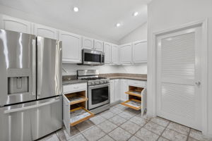 Kitchen with Roll-Out Shelving