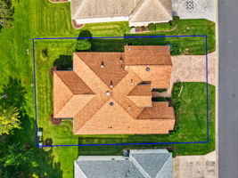 Aerial Side Elevation with Property Lines