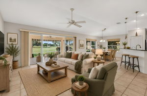 Living, Kitchen, and Dinette-Virtually Staged 1