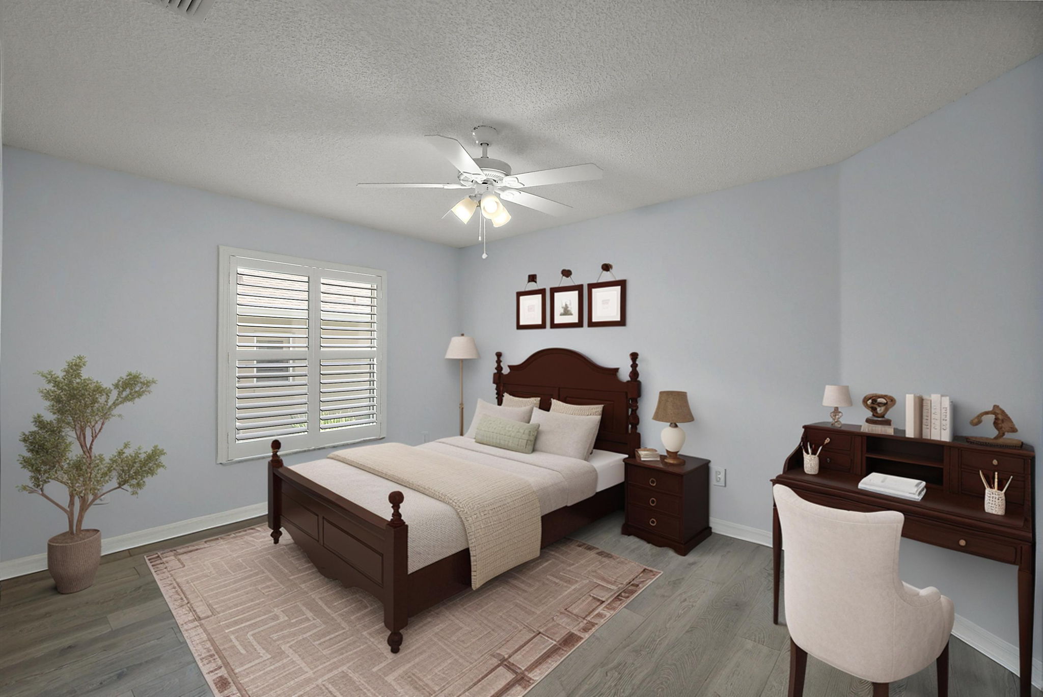 Virtually Staged- Second Bedroom