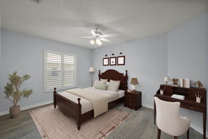 Virtually Staged- Second Bedroom