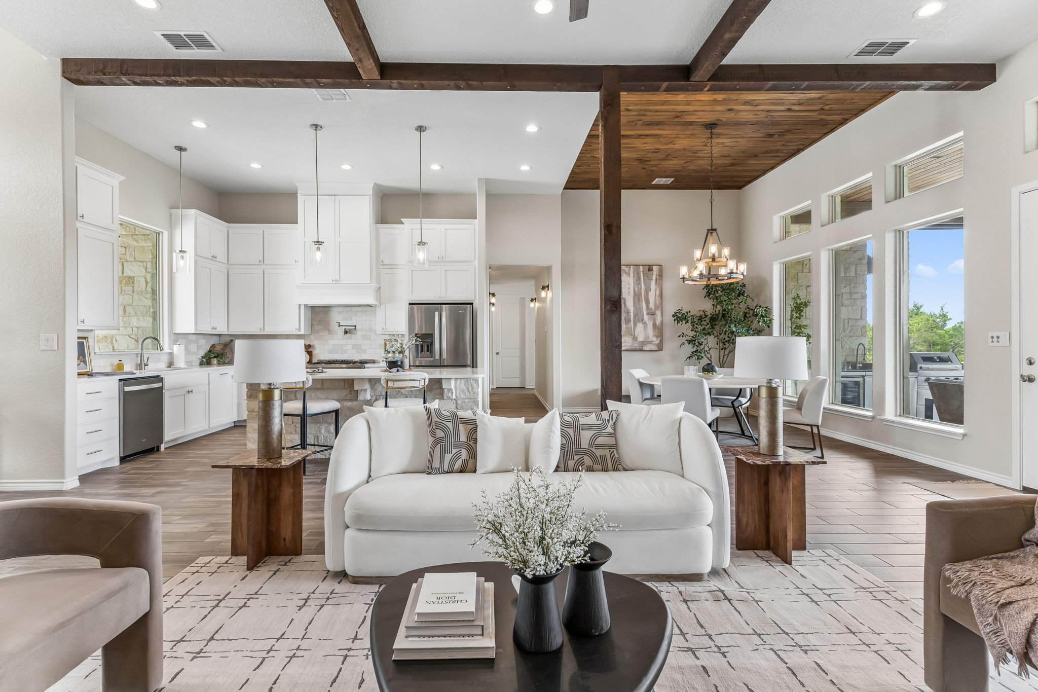 Open floor plan.
