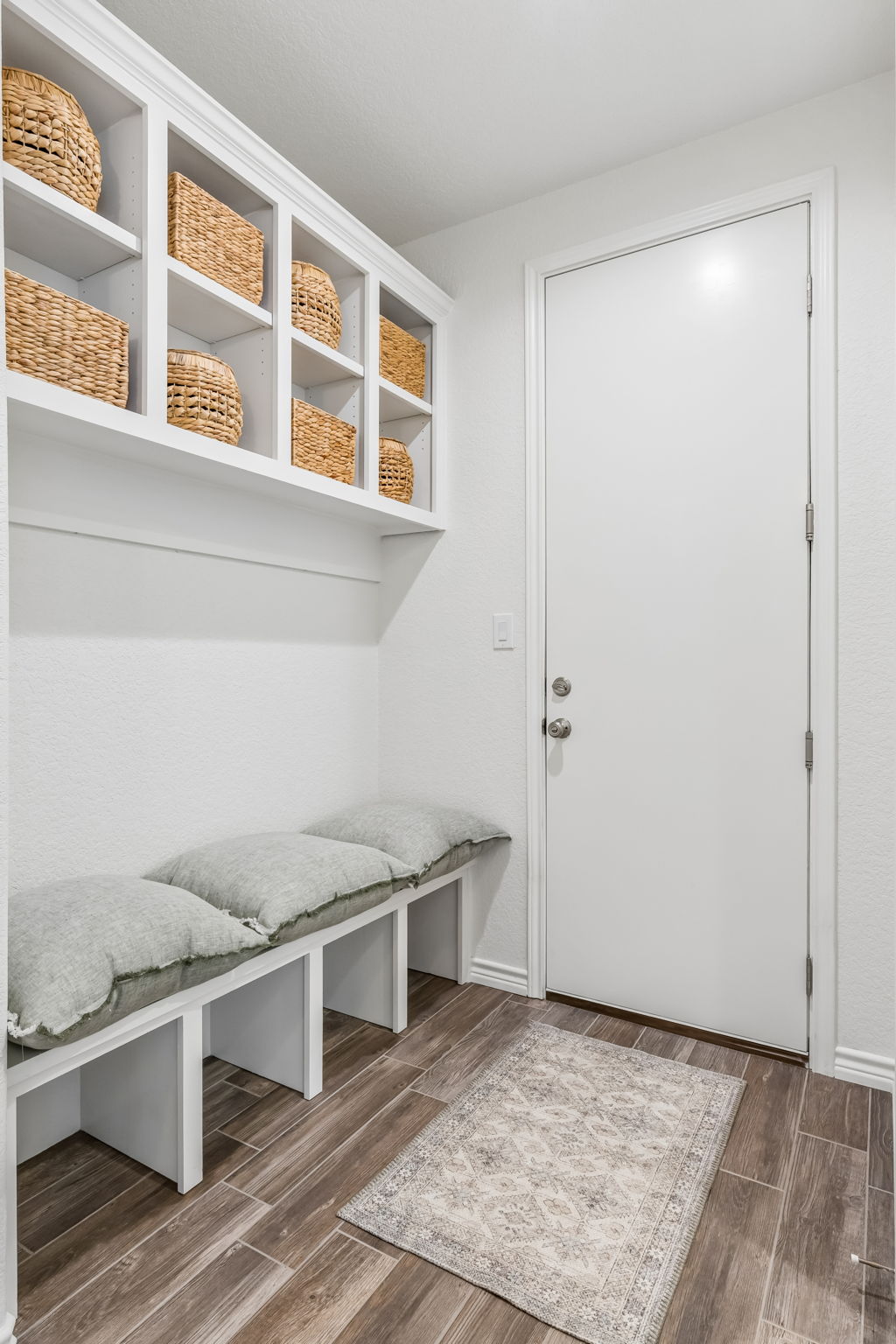 The mud room just off the garage.