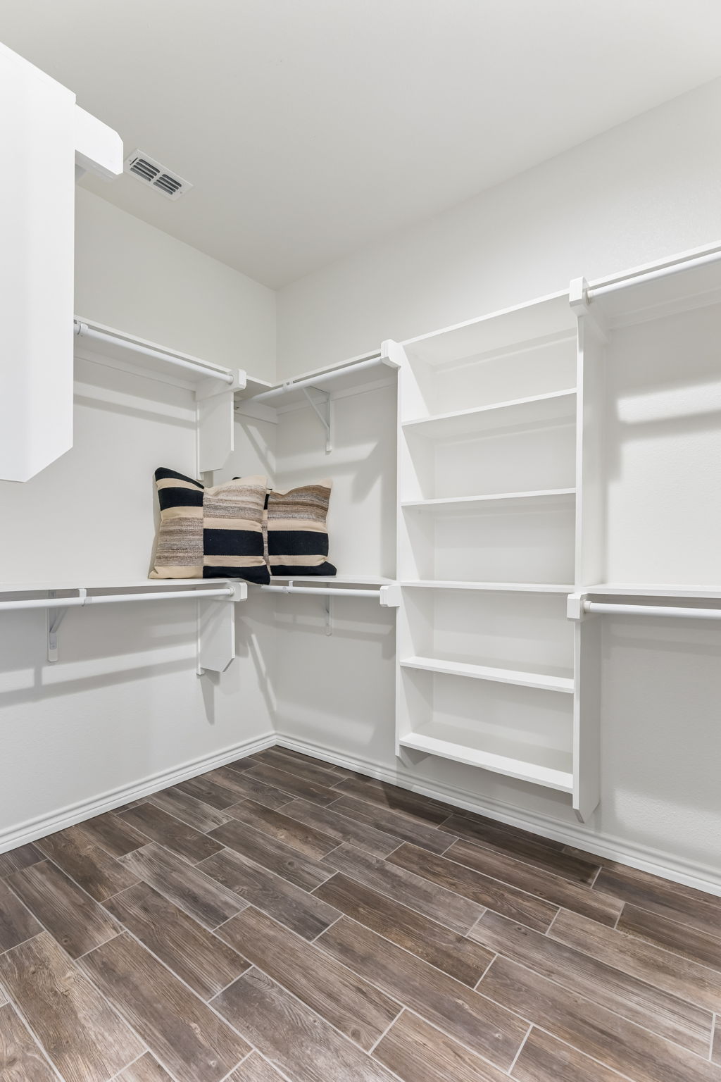 Her walk-in closet.
