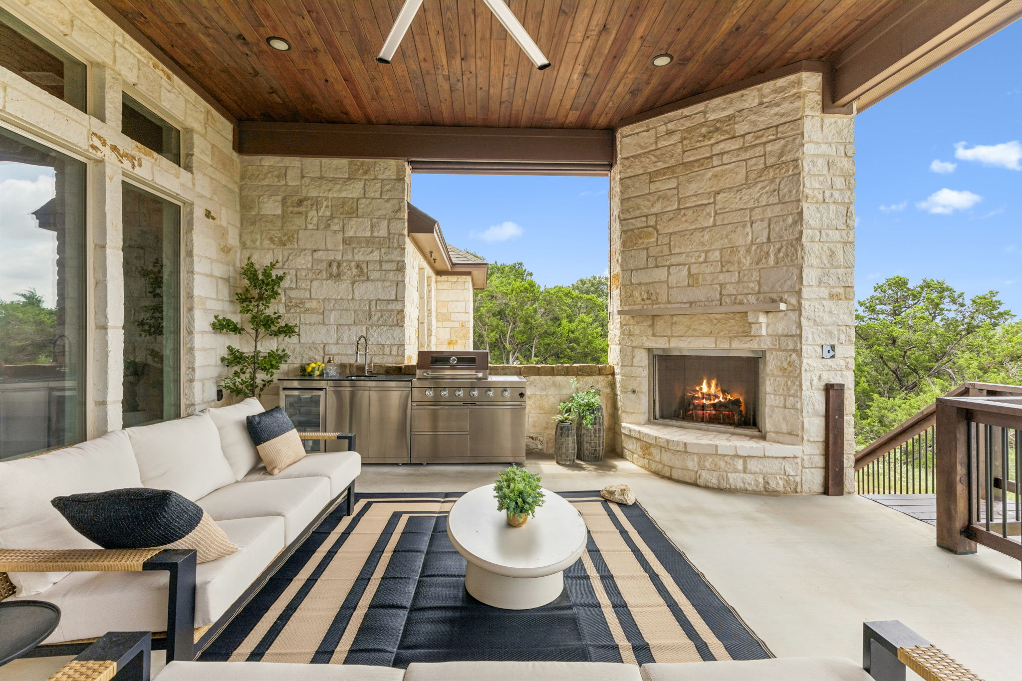 Outdoor living.