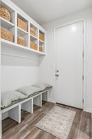 The mud room just off the garage.