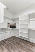 Her walk-in closet.