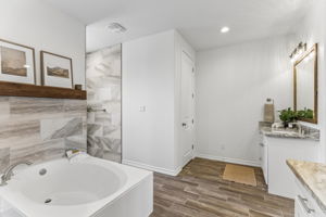 Primary bathroom suite.