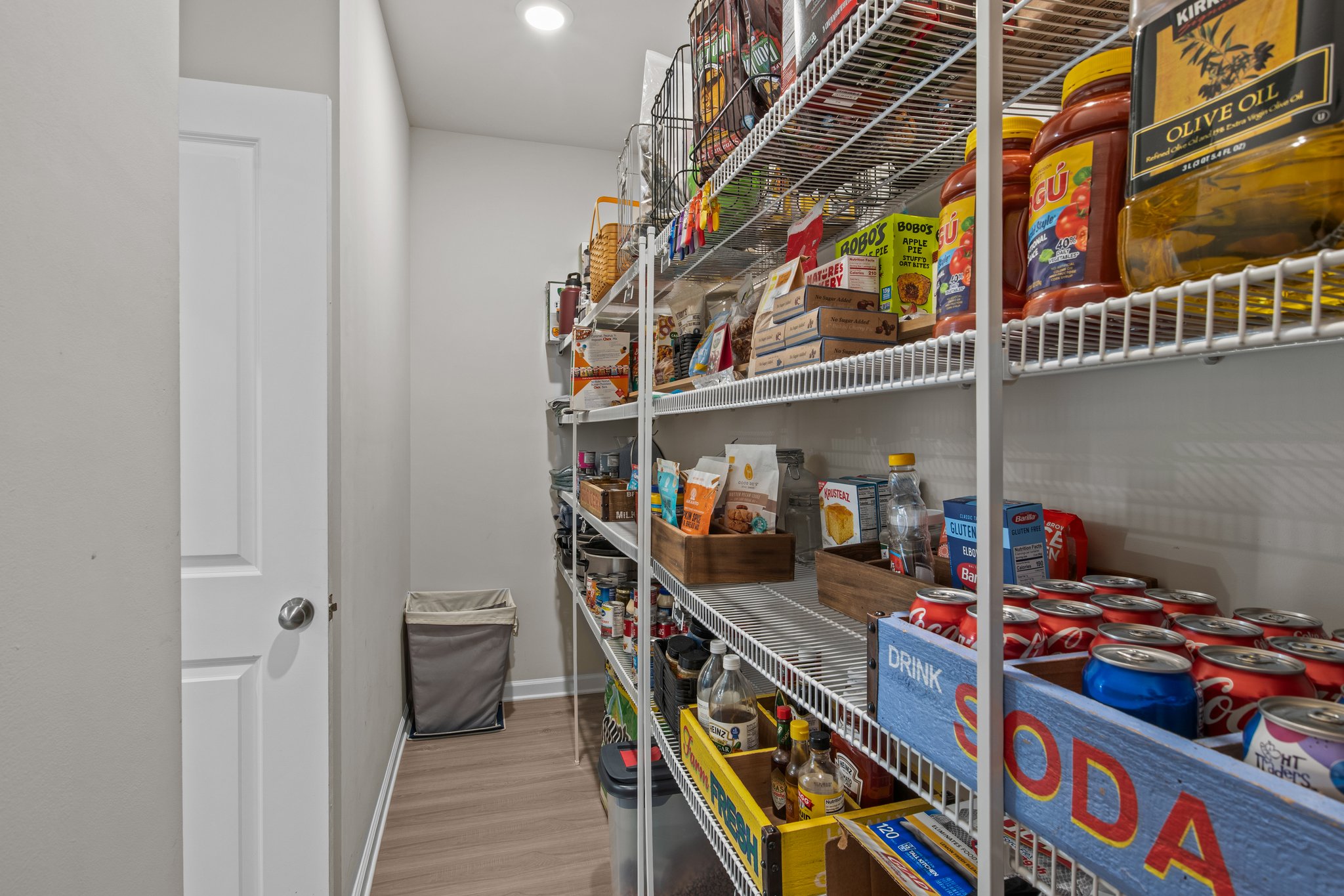 Large walk-in pantry for all your kitchen goods