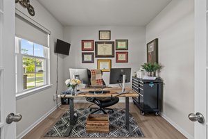 Private home office or study to your left as you enter the home