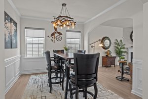 Separate dining area for those formal nights