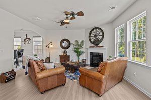 Great space to relax and enjoy a cozy fire