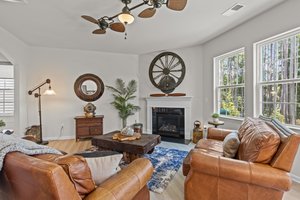 Another view of the great room overlooking the backyard
