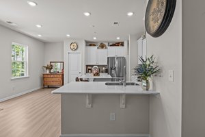 Kitchen and breakfast area large enough to accommodate a table