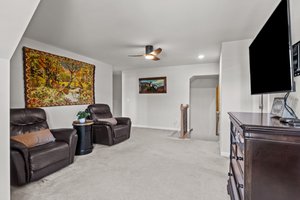 Large loft area for tv watching and chillin
