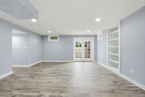 Spacious Rec Room w/walk-up stairs to back yard