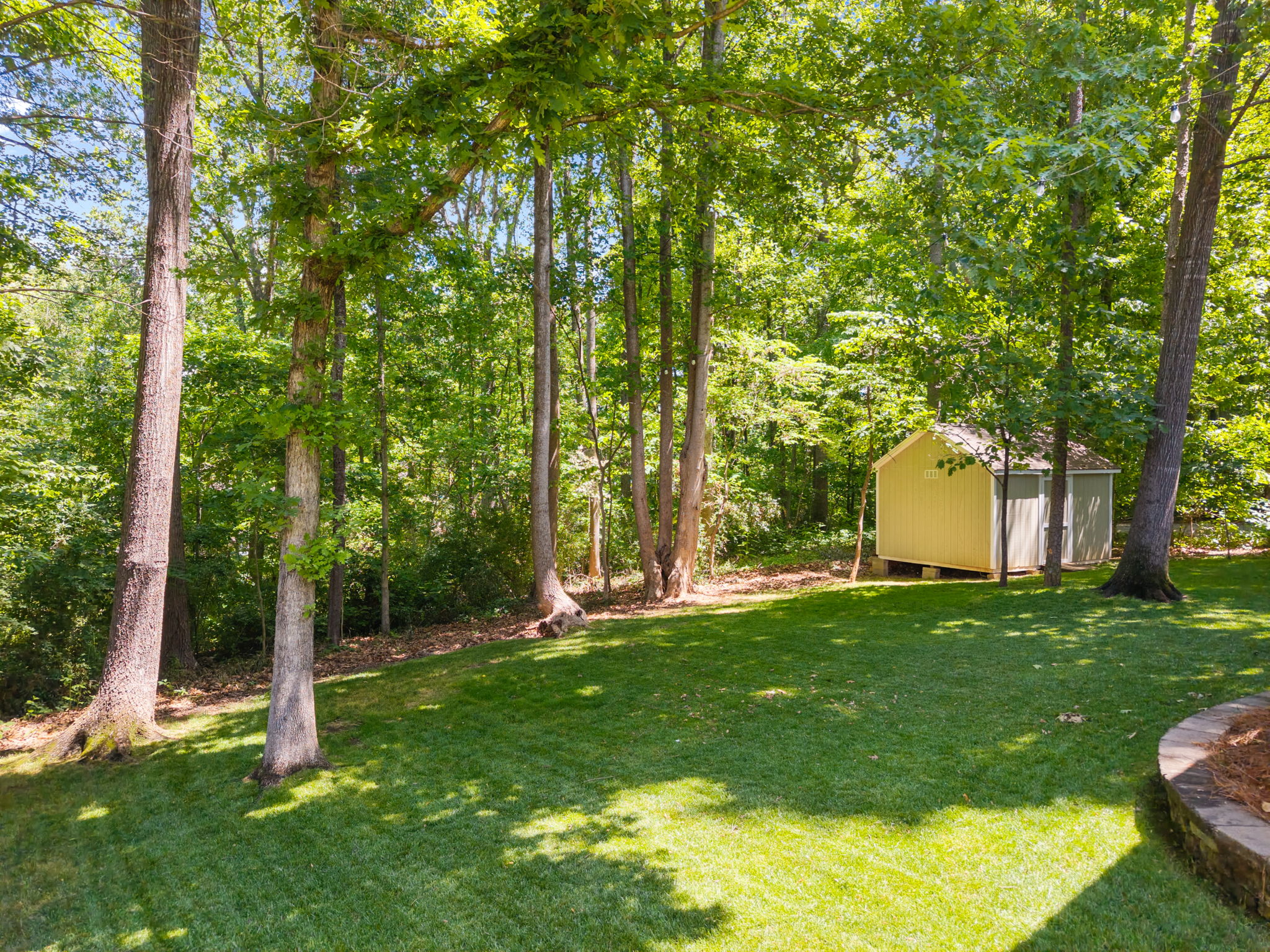 Private rear yard