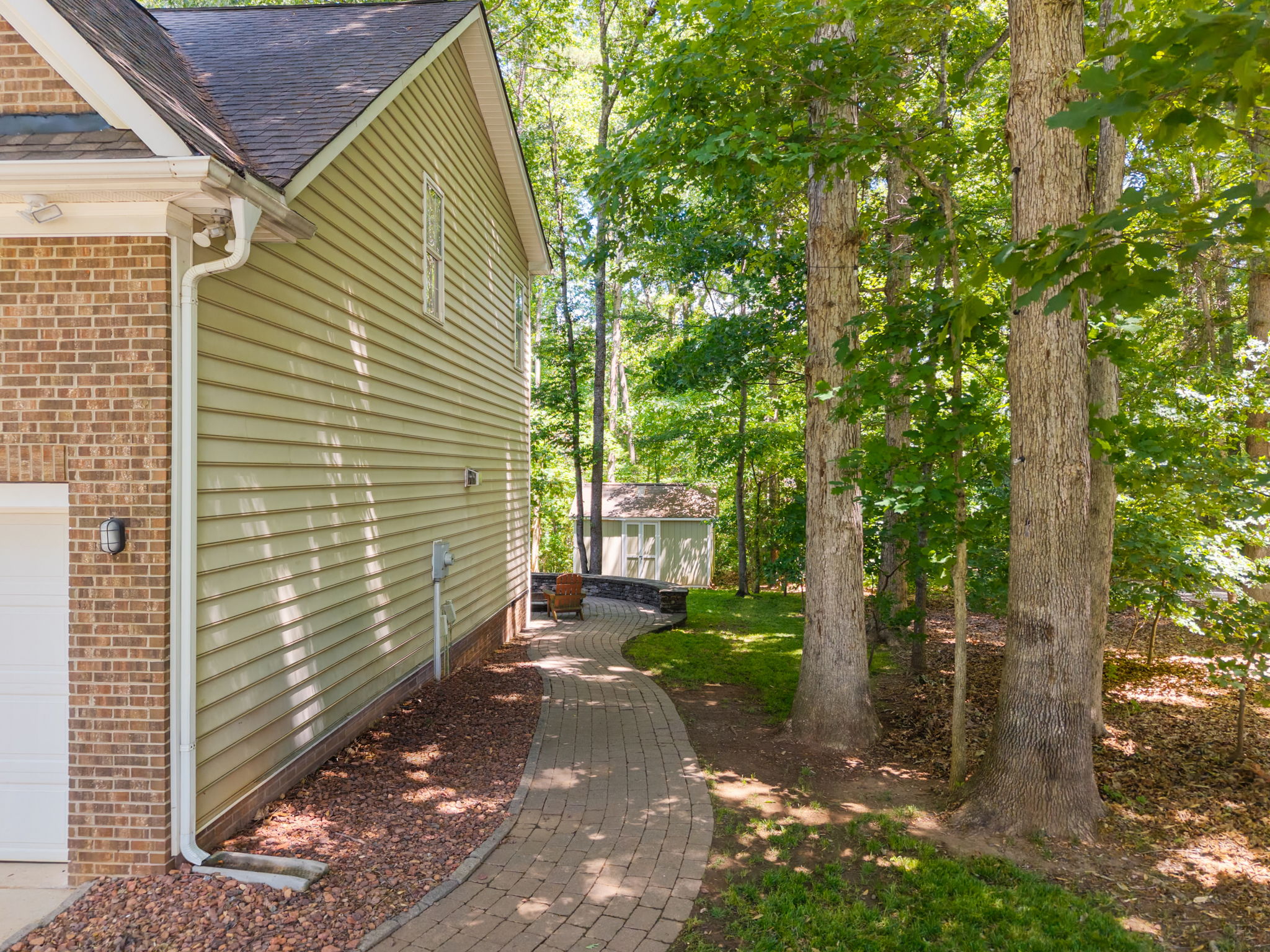 Paver walkway to rear yard