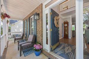 Front porch keeps packages and guests dry